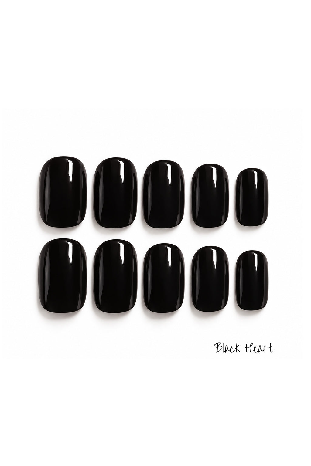 Black Heart | Short Squoval