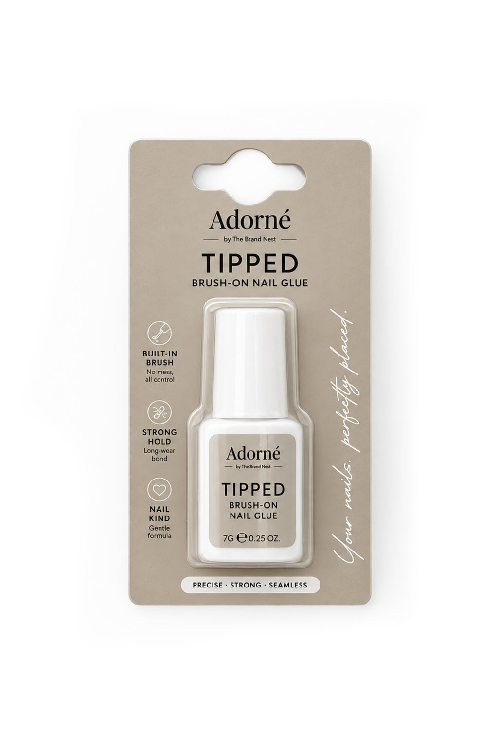 Tipped Brush On Nail Glue